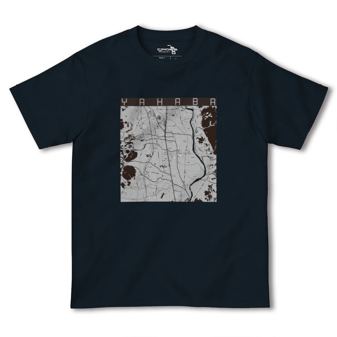 【矢巾(岩手県)】地図柄ヘビーウェイトTシャツ