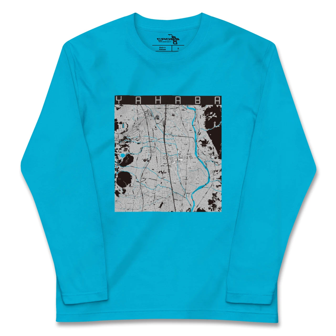 【矢巾(岩手県)】地図柄ロングスリーブTシャツ