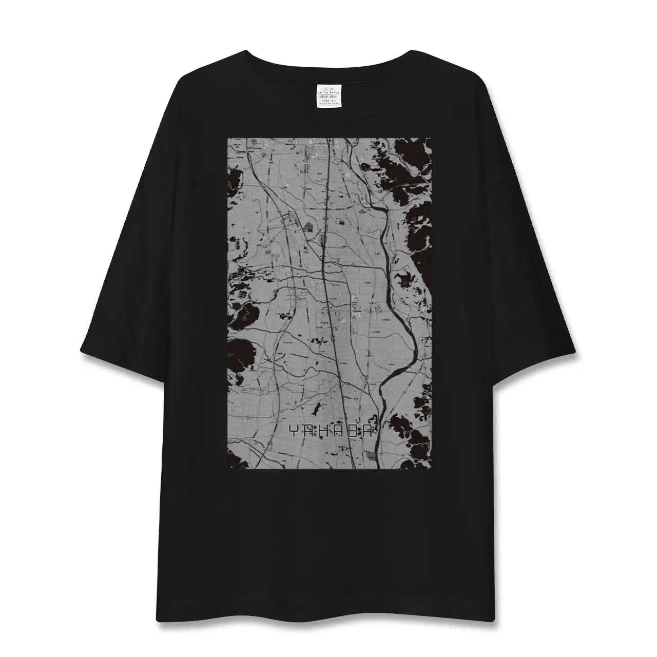 【矢巾(岩手県)】地図柄ビッグシルエットTシャツ