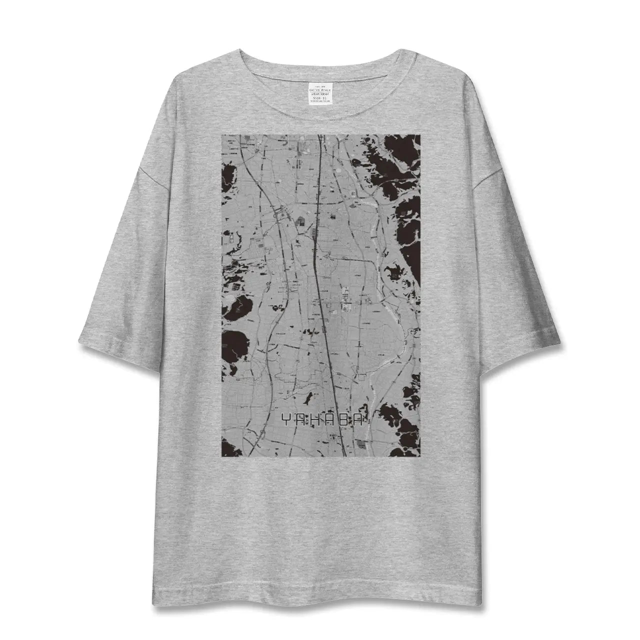 【矢巾(岩手県)】地図柄ビッグシルエットTシャツ
