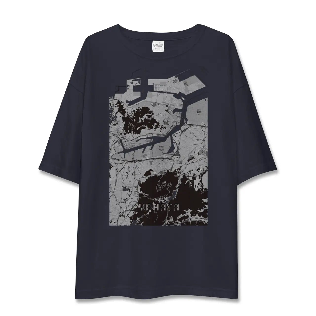 【八幡(福岡県)】地図柄ビッグシルエットTシャツ