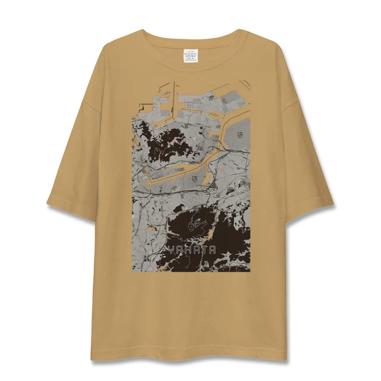 【八幡(福岡県)】地図柄ビッグシルエットTシャツ