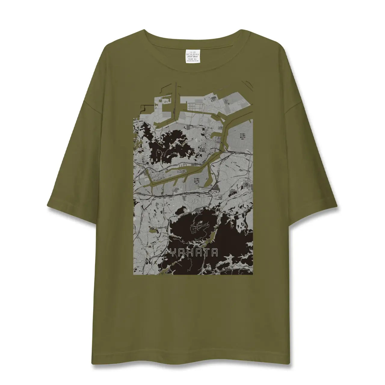 【八幡(福岡県)】地図柄ビッグシルエットTシャツ