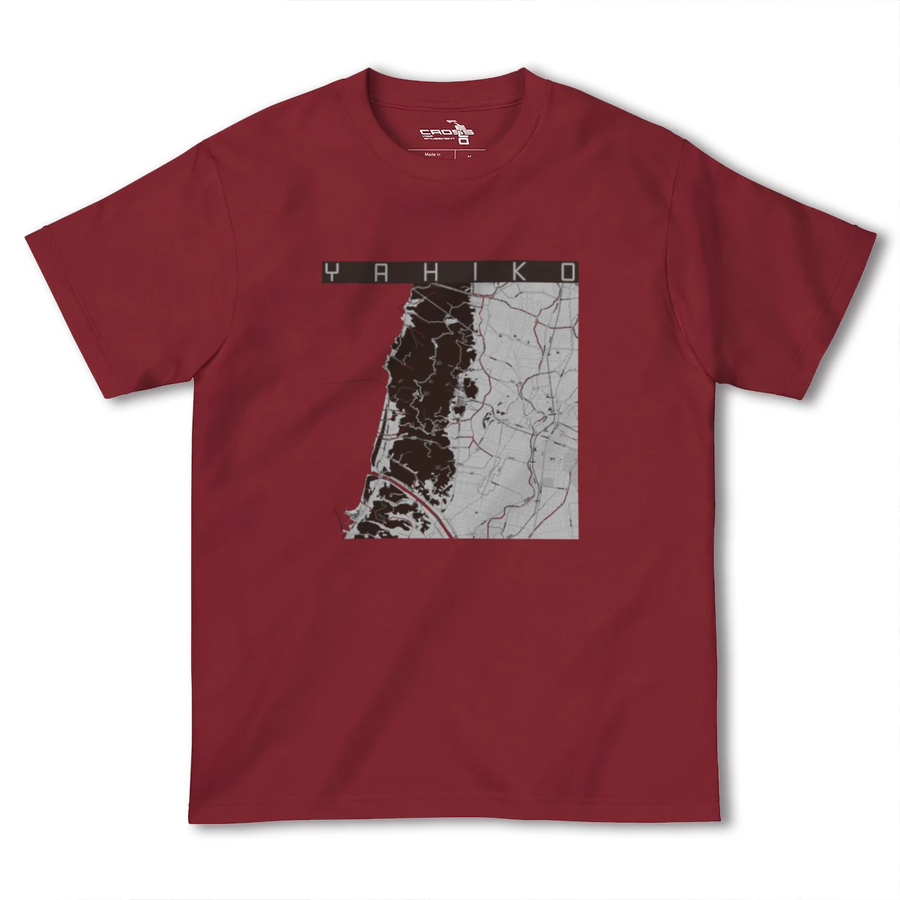 【弥彦(新潟県)】地図柄ヘビーウェイトTシャツ
