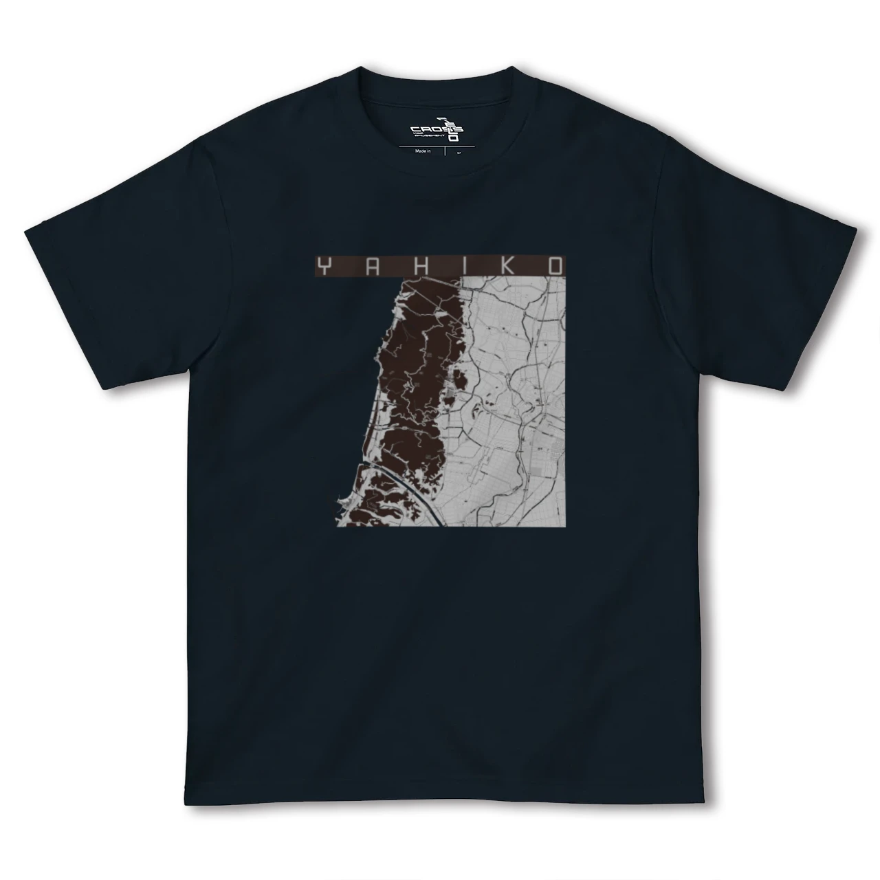 【弥彦(新潟県)】地図柄ヘビーウェイトTシャツ