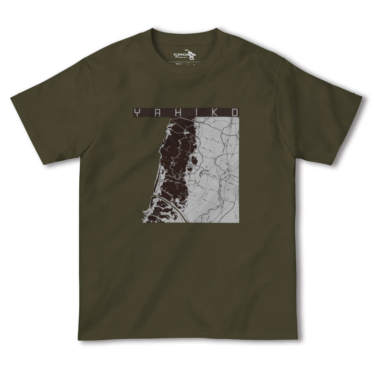 【弥彦(新潟県)】地図柄ヘビーウェイトTシャツ