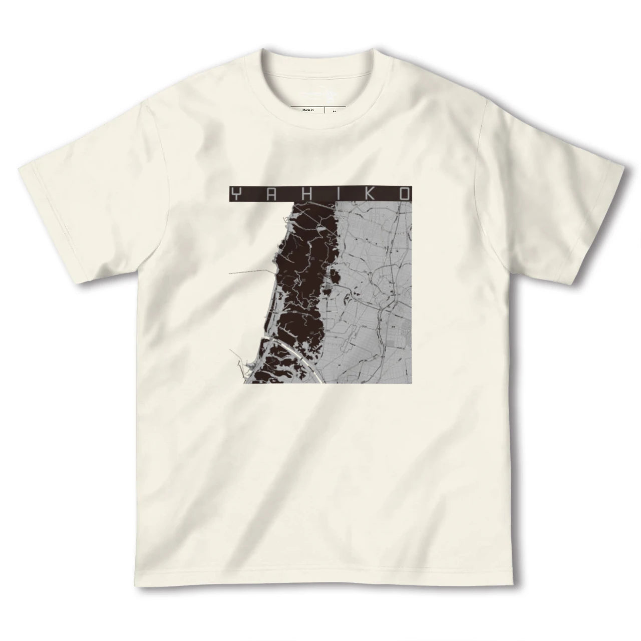 【弥彦(新潟県)】地図柄ヘビーウェイトTシャツ