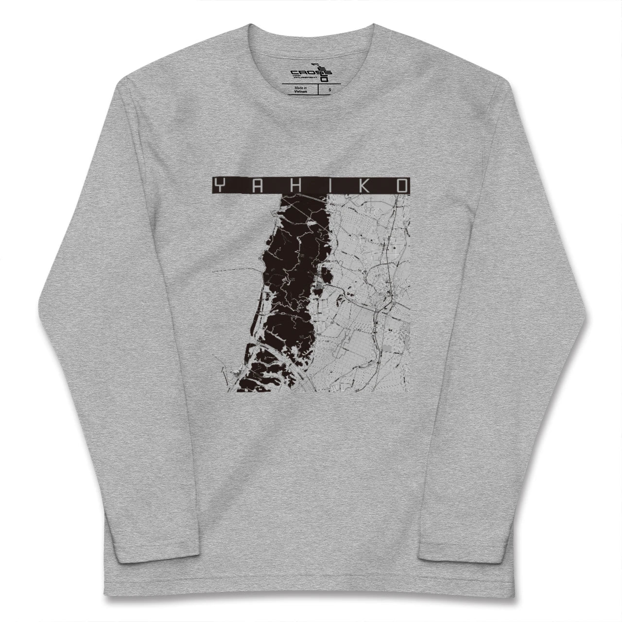 【弥彦(新潟県)】地図柄ロングスリーブTシャツ