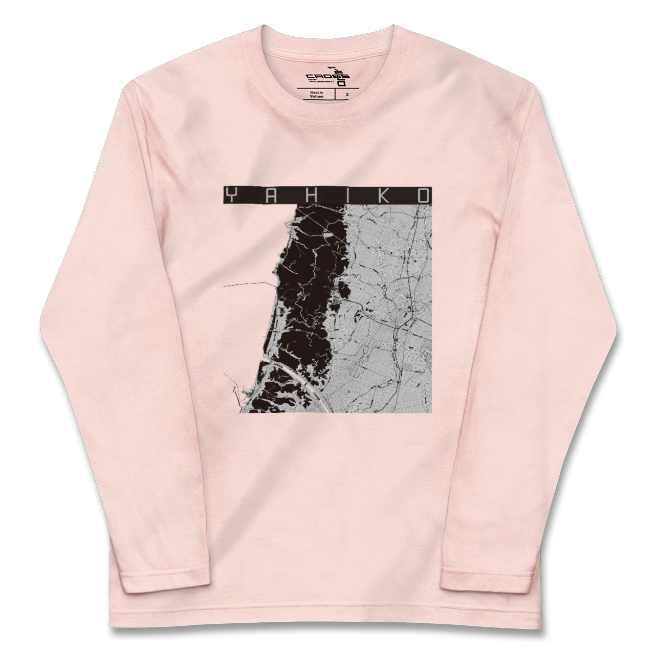【弥彦(新潟県)】地図柄ロングスリーブTシャツ