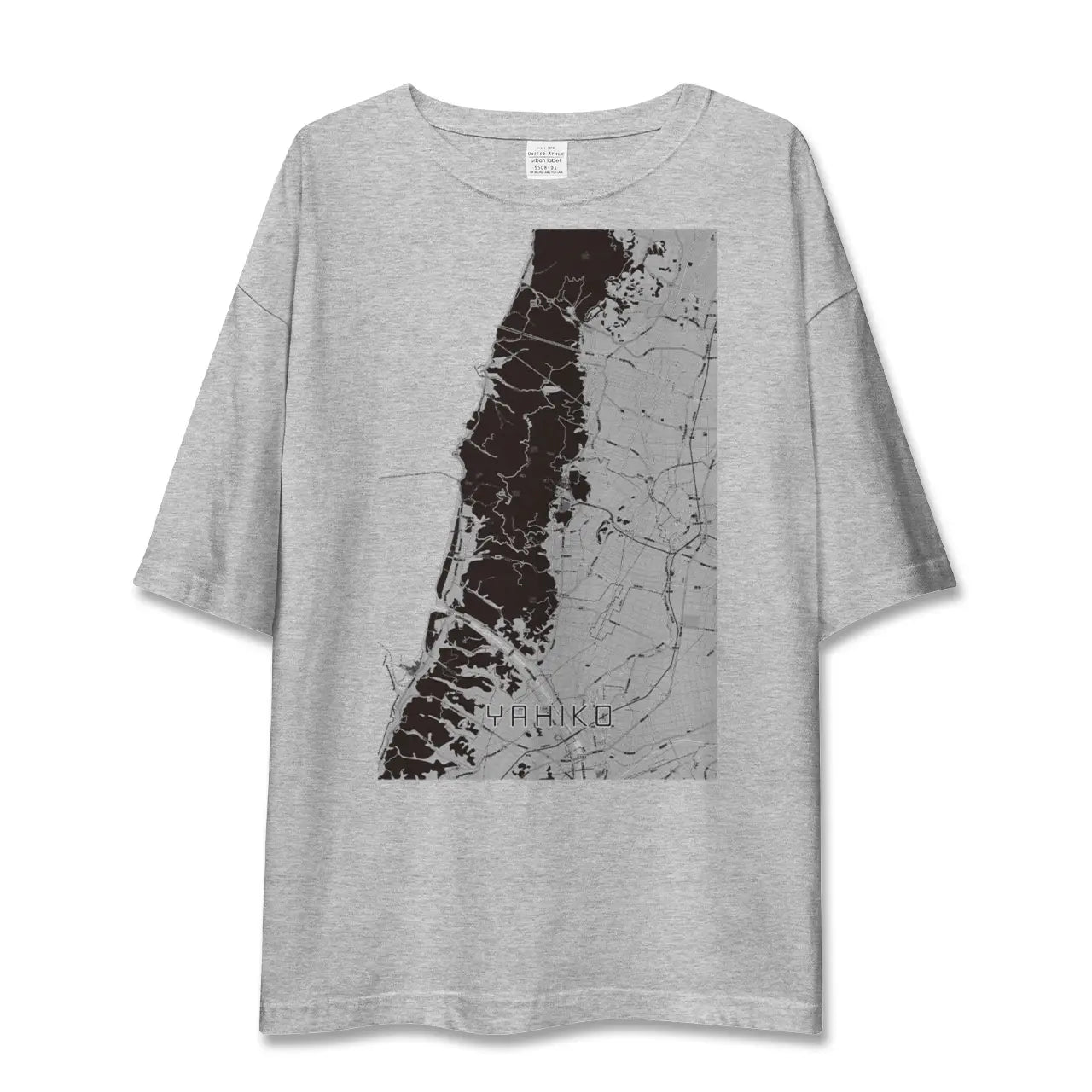 【弥彦(新潟県)】地図柄ビッグシルエットTシャツ