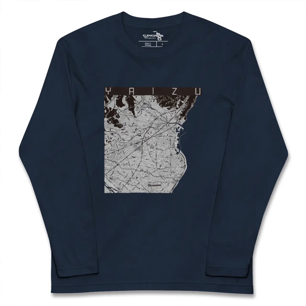 【焼津(静岡県)】地図柄ロングスリーブTシャツ