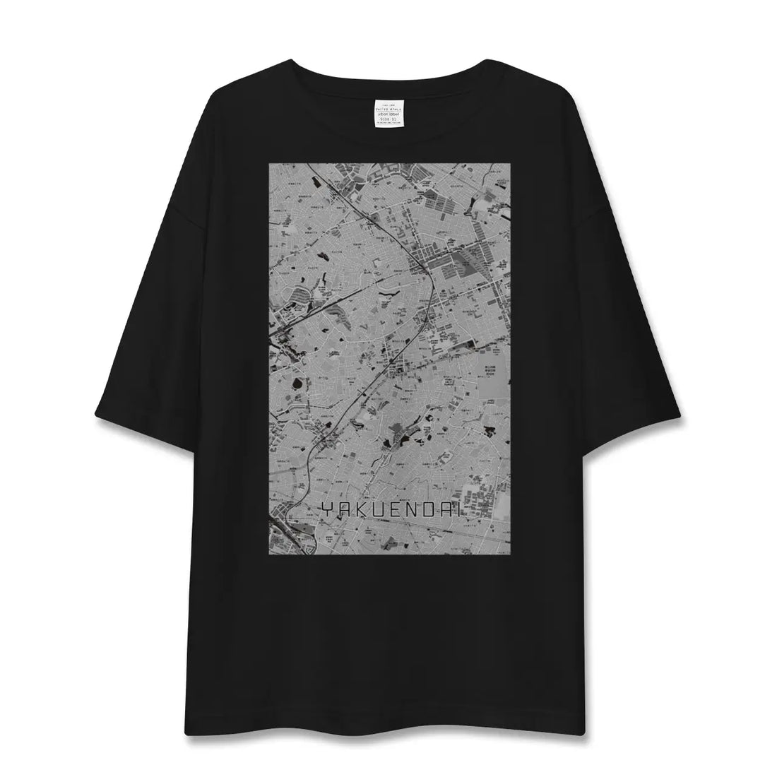 【薬園台(千葉県)】地図柄ビッグシルエットTシャツ