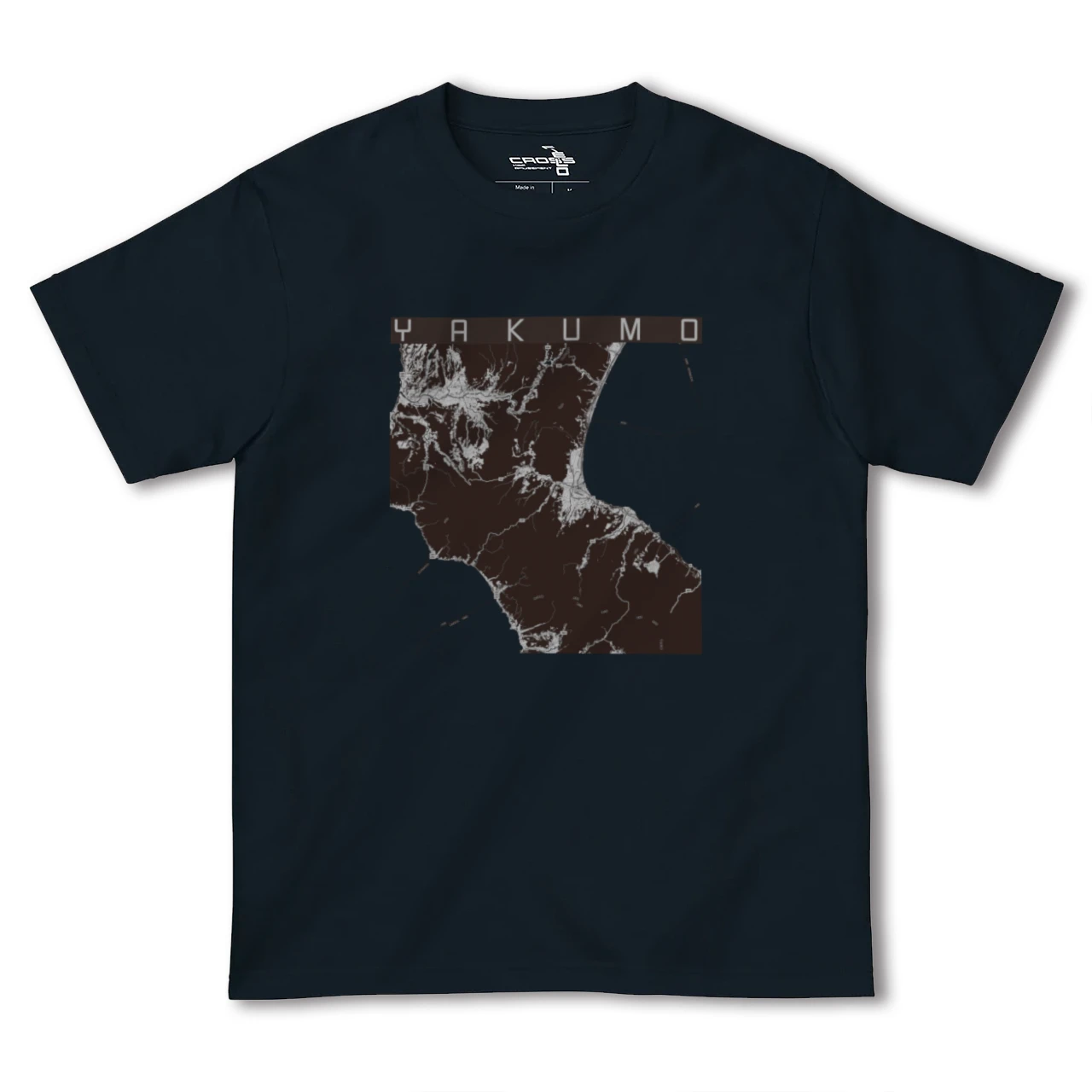 【八雲(北海道)】地図柄ヘビーウェイトTシャツ