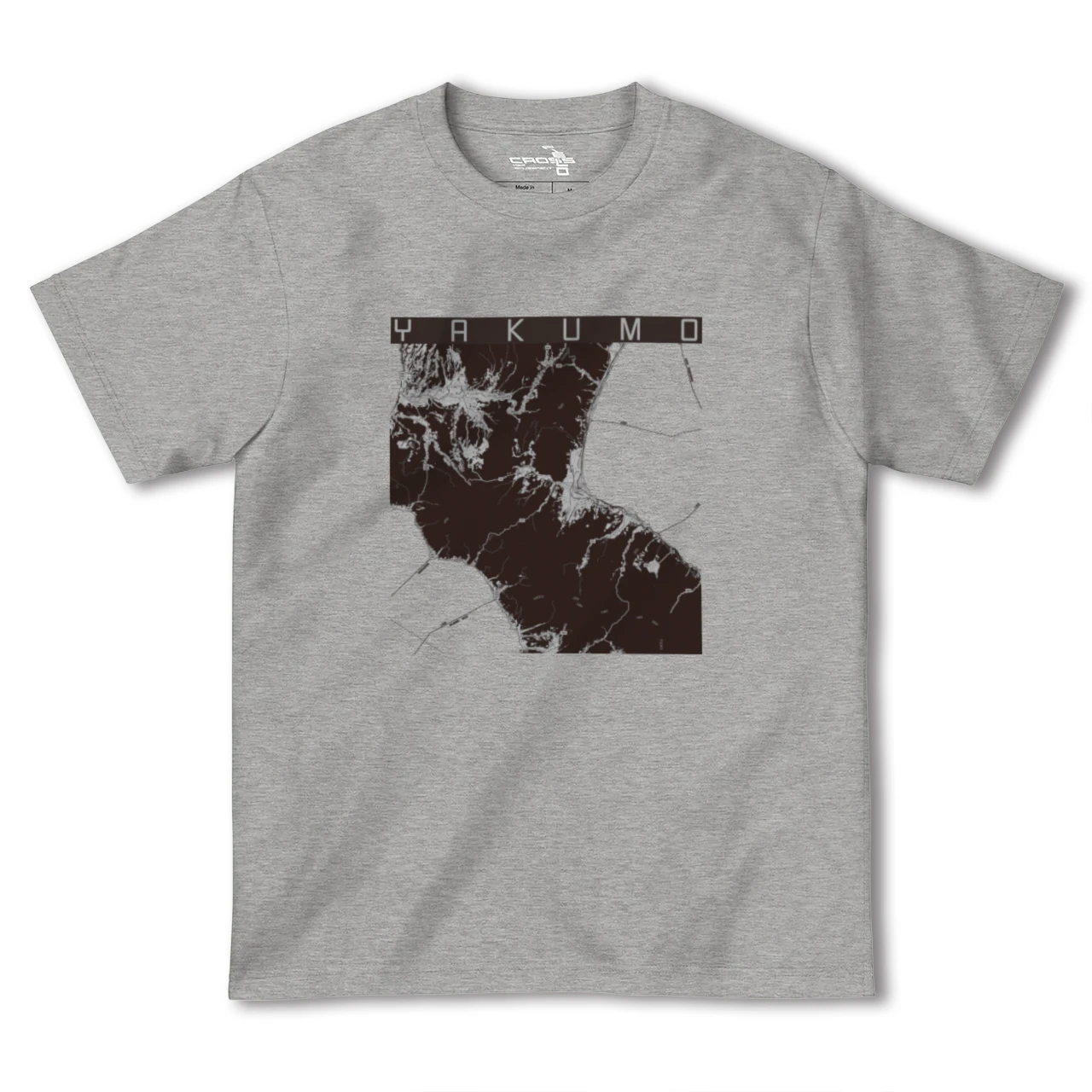 【八雲(北海道)】地図柄ヘビーウェイトTシャツ