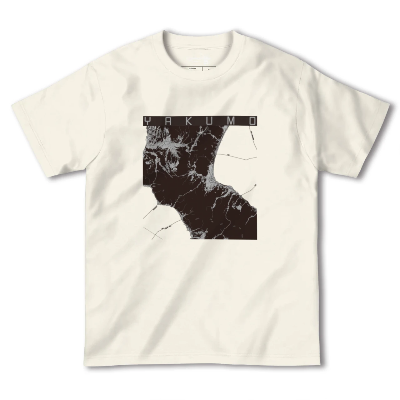 【八雲(北海道)】地図柄ヘビーウェイトTシャツ