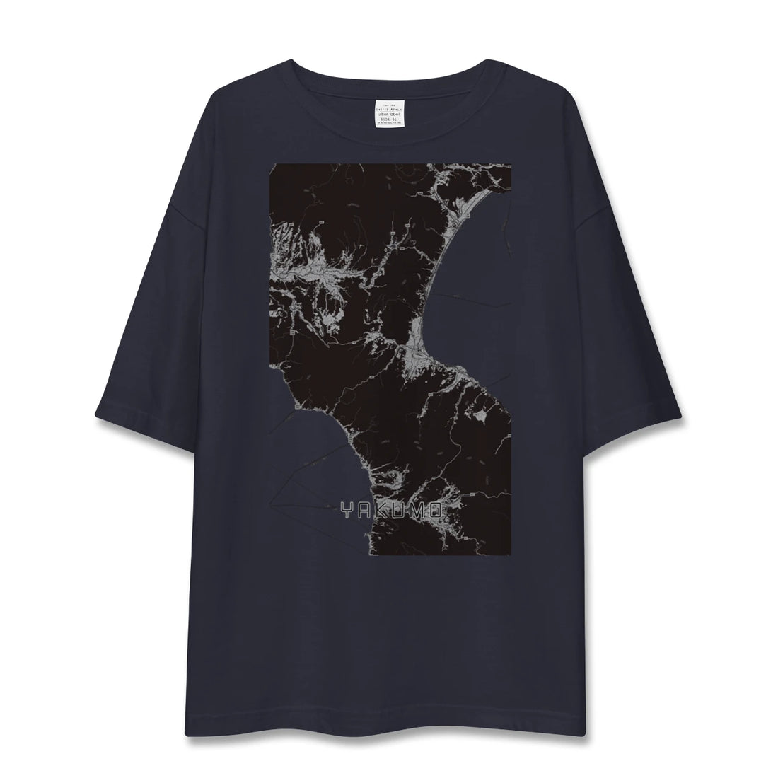 【八雲(北海道)】地図柄ビッグシルエットTシャツ