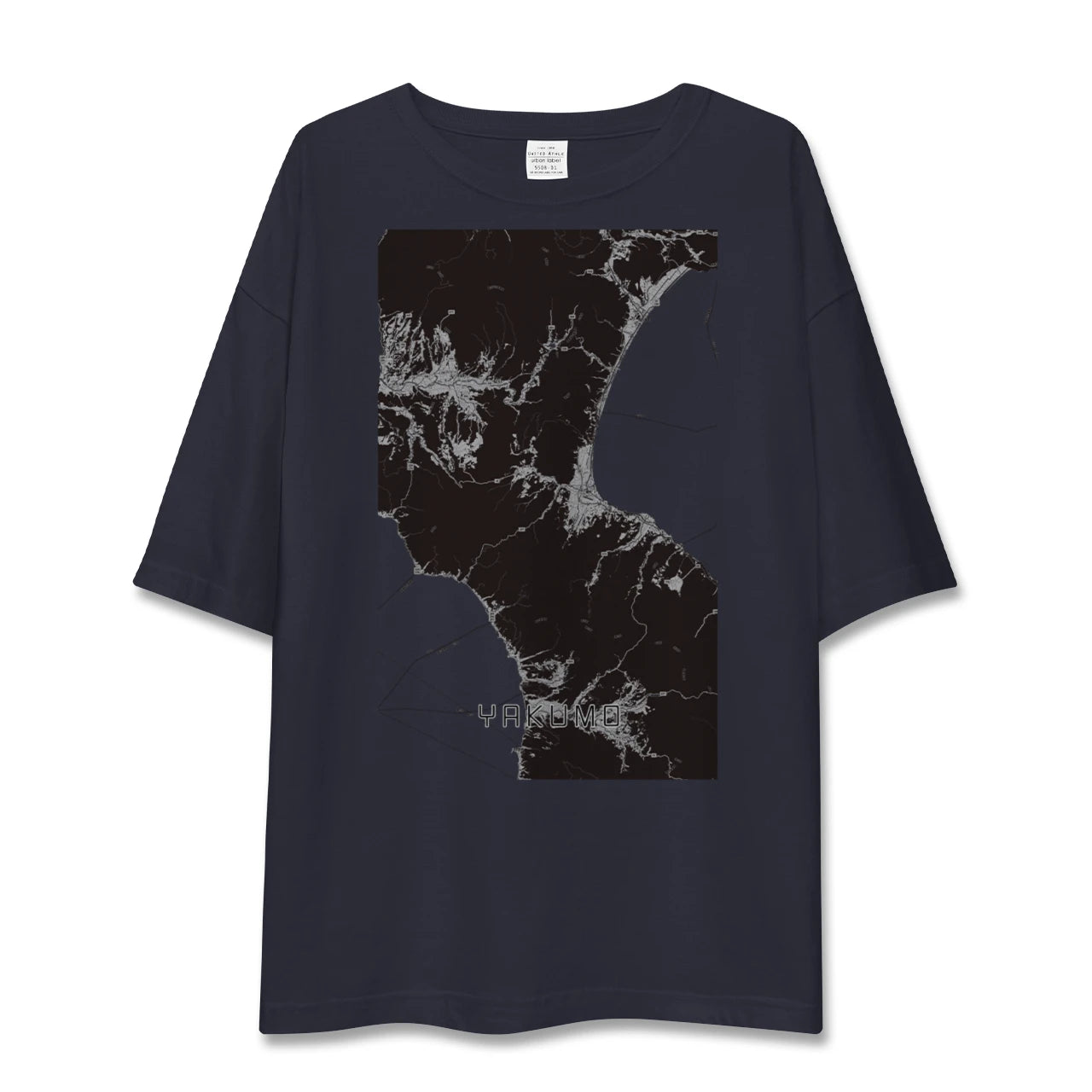 【八雲(北海道)】地図柄ビッグシルエットTシャツ