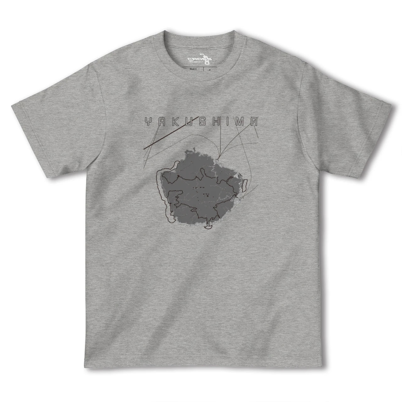 【屋久島(鹿児島県)】地図柄ヘビーウェイトTシャツ