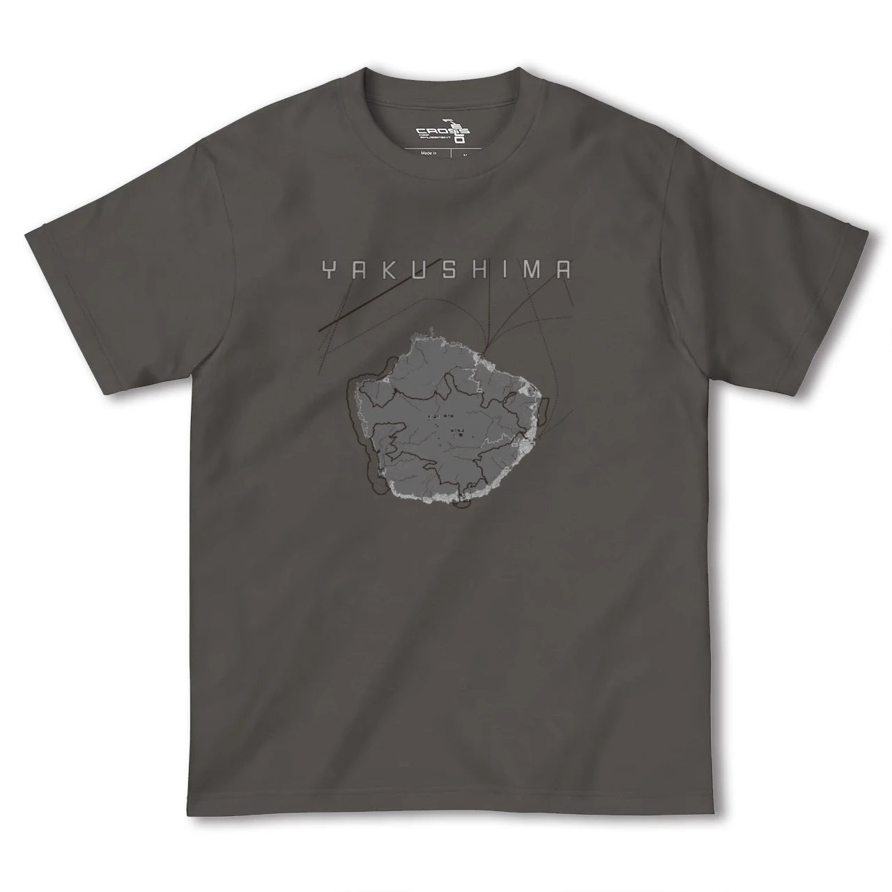 【屋久島(鹿児島県)】地図柄ヘビーウェイトTシャツ