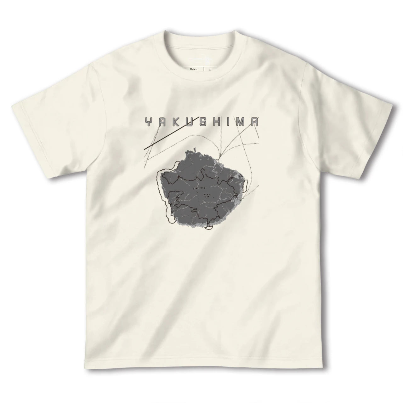 【屋久島(鹿児島県)】地図柄ヘビーウェイトTシャツ