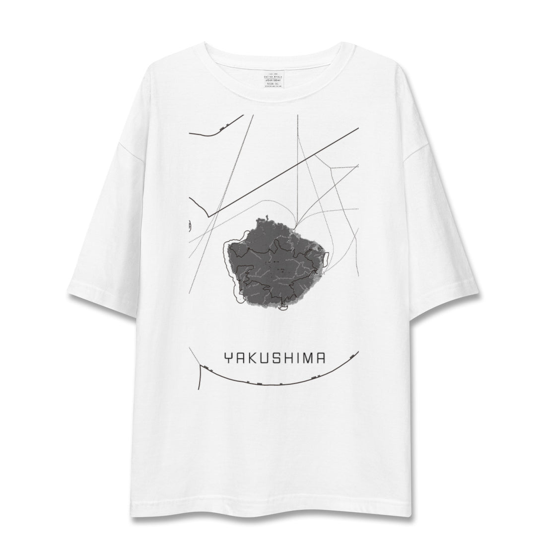 【屋久島(鹿児島県)】地図柄ビッグシルエットTシャツ