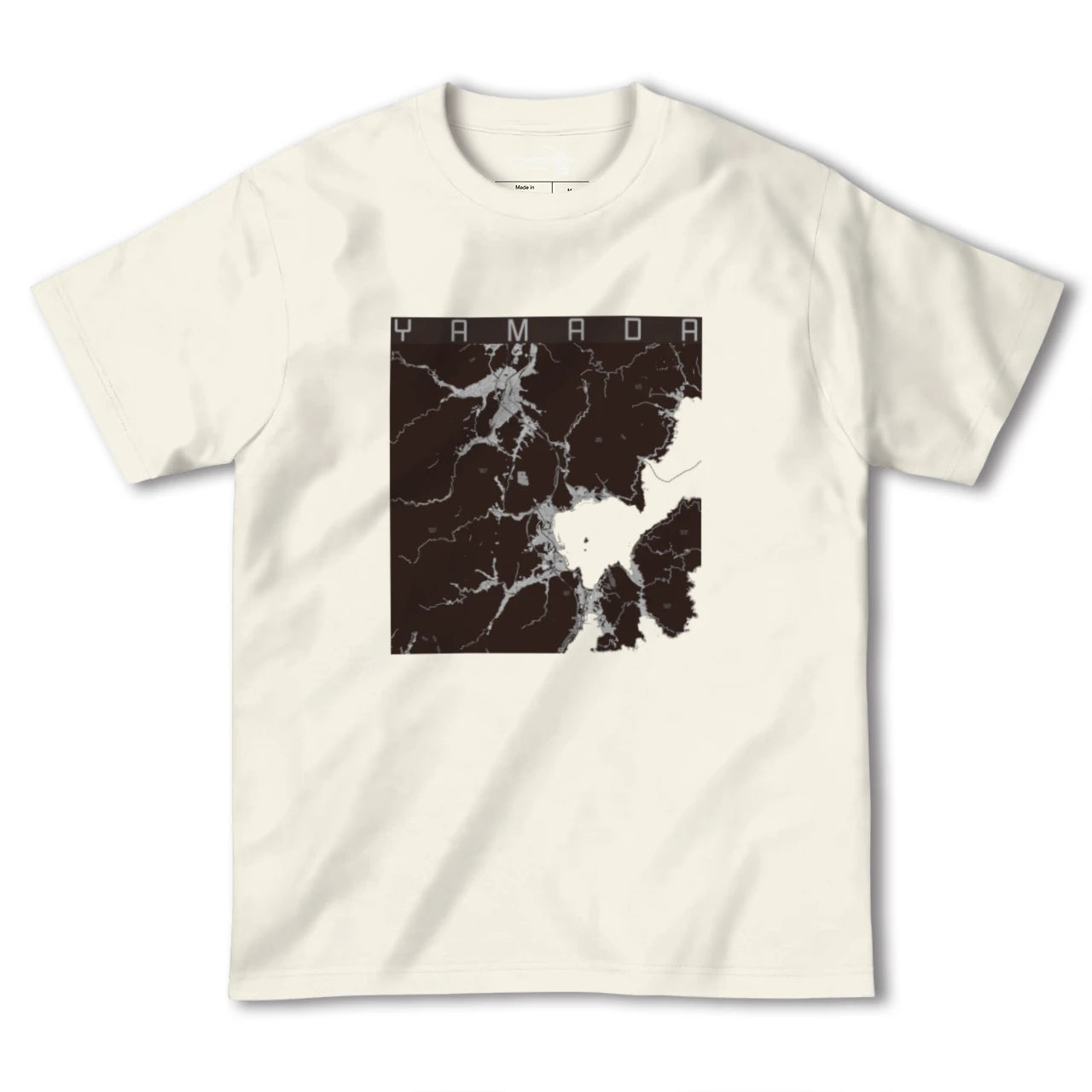 【山田(岩手県)(岩手県)】地図柄ヘビーウェイトTシャツ