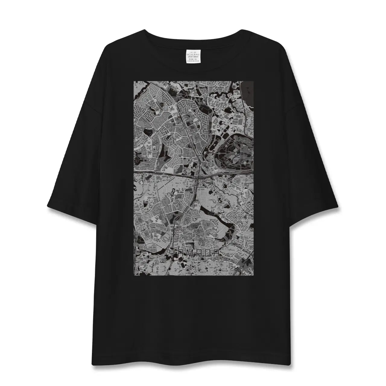 【山田(大阪府)】地図柄ビッグシルエットTシャツ
