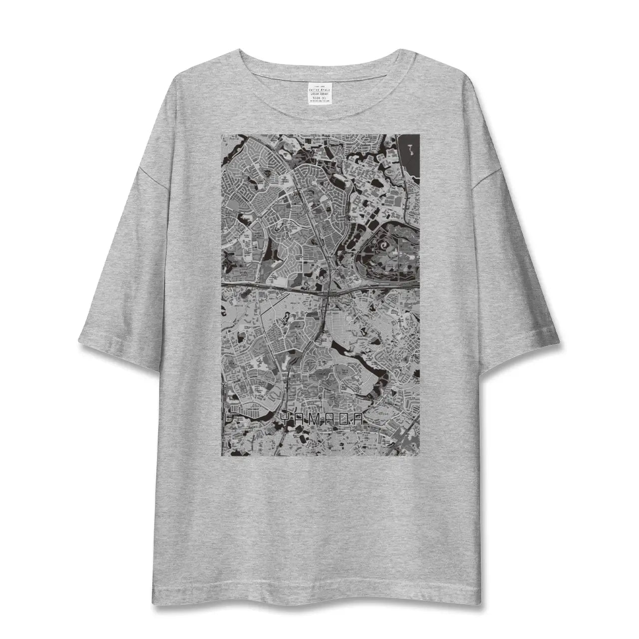 【山田(大阪府)】地図柄ビッグシルエットTシャツ