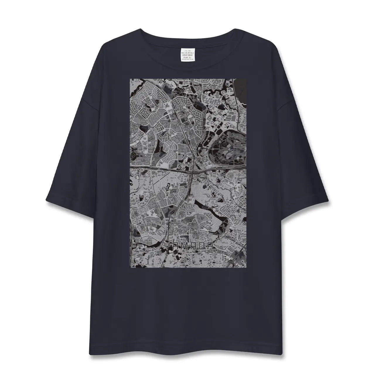 【山田(大阪府)】地図柄ビッグシルエットTシャツ