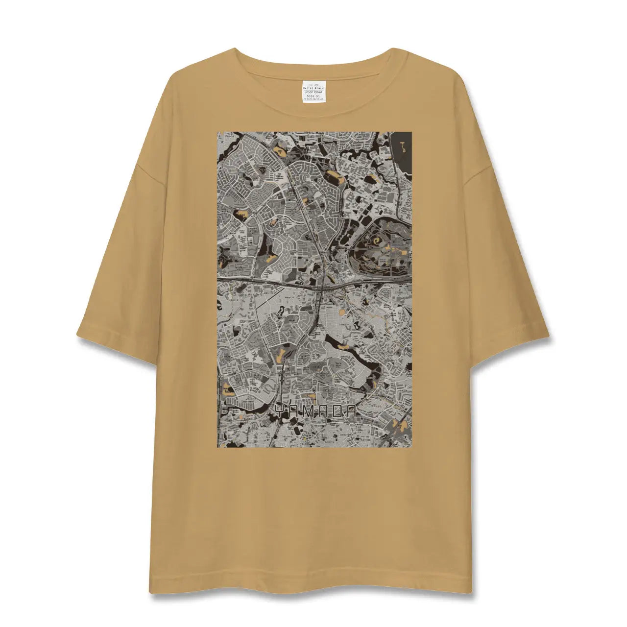 【山田(大阪府)】地図柄ビッグシルエットTシャツ