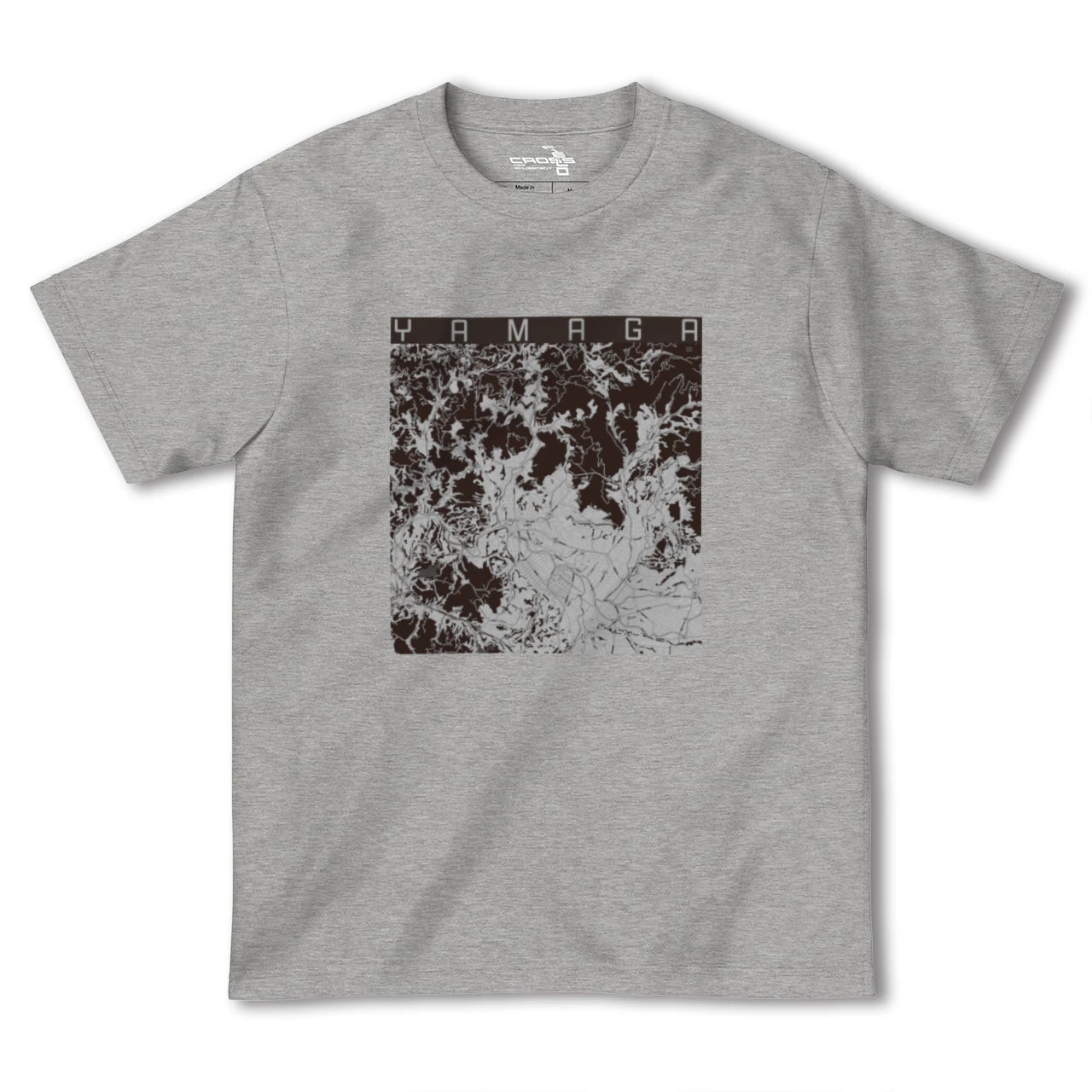 【山鹿(熊本県)】地図柄ヘビーウェイトTシャツ