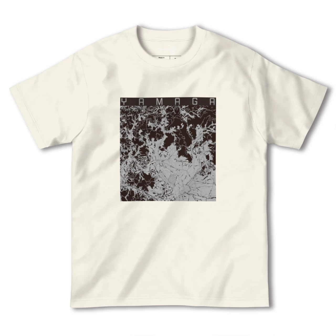 【山鹿(熊本県)】地図柄ヘビーウェイトTシャツ