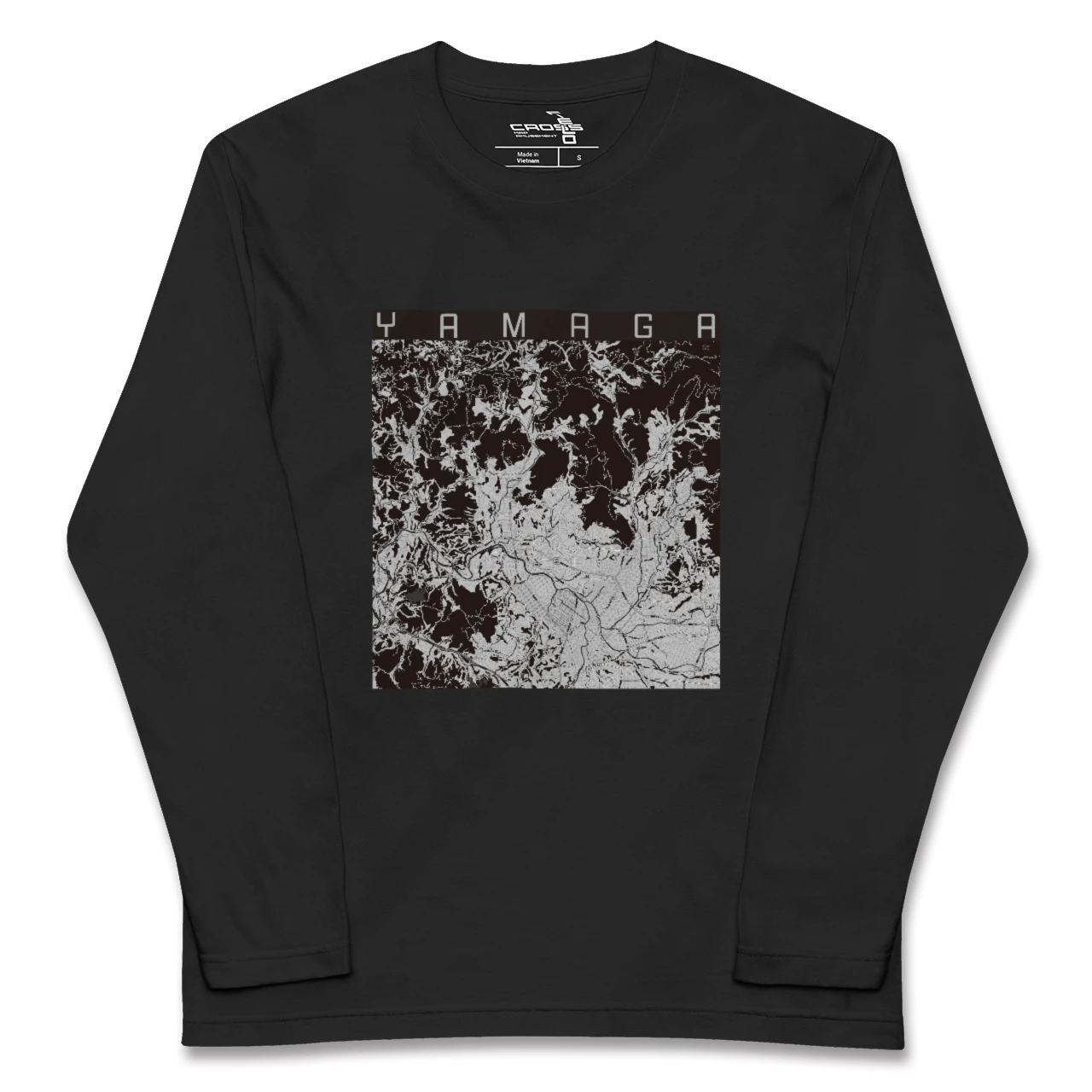 【山鹿(熊本県)】地図柄ロングスリーブTシャツ