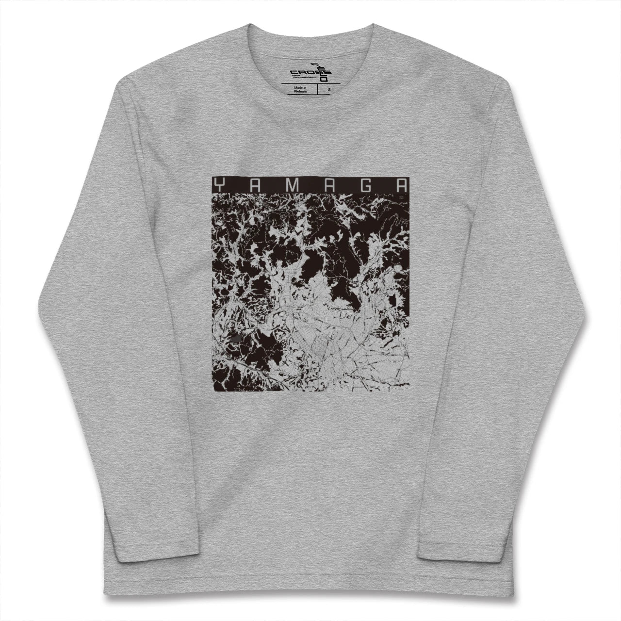 【山鹿(熊本県)】地図柄ロングスリーブTシャツ