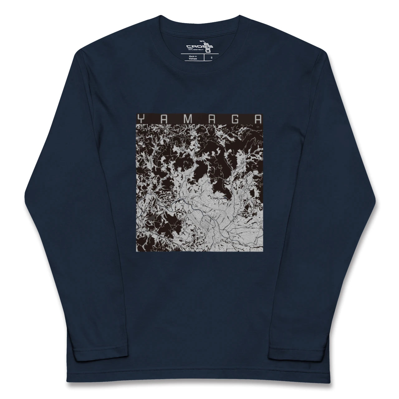 【山鹿(熊本県)】地図柄ロングスリーブTシャツ