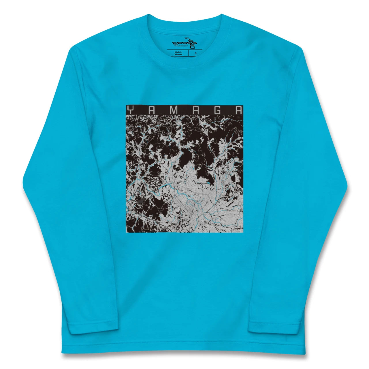 【山鹿(熊本県)】地図柄ロングスリーブTシャツ