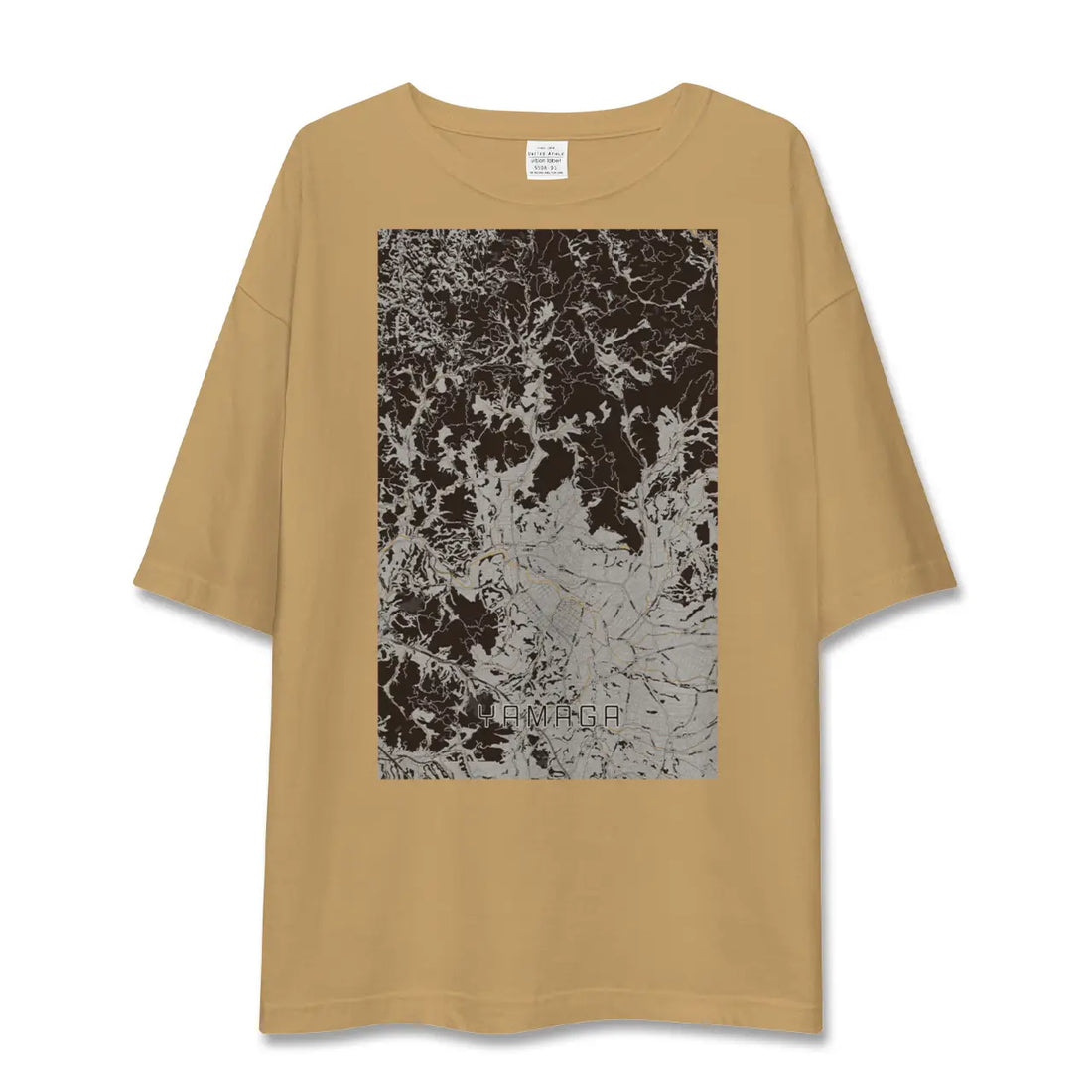 【山鹿(熊本県)】地図柄ビッグシルエットTシャツ