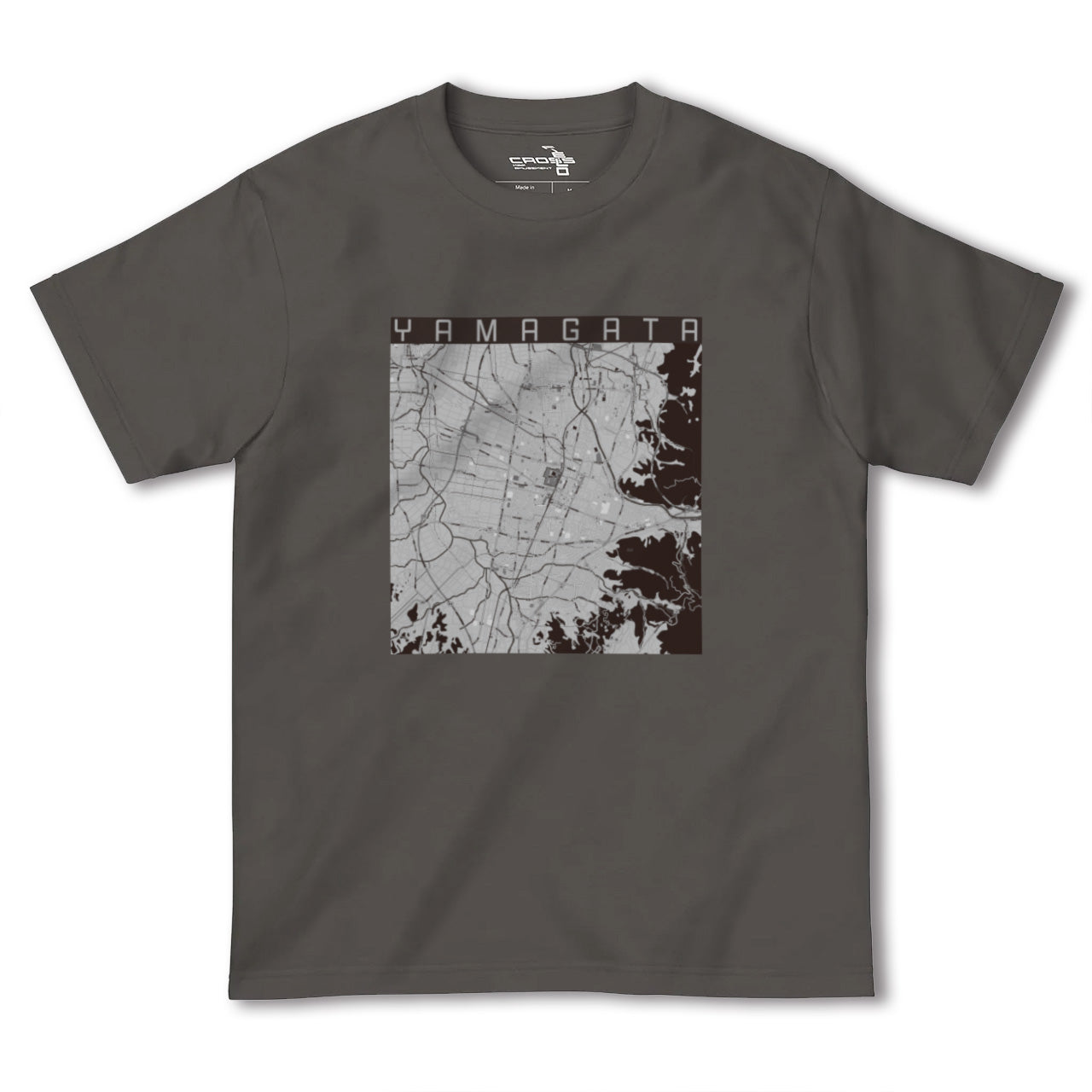 【山形(山形県)】地図柄ヘビーウェイトTシャツ