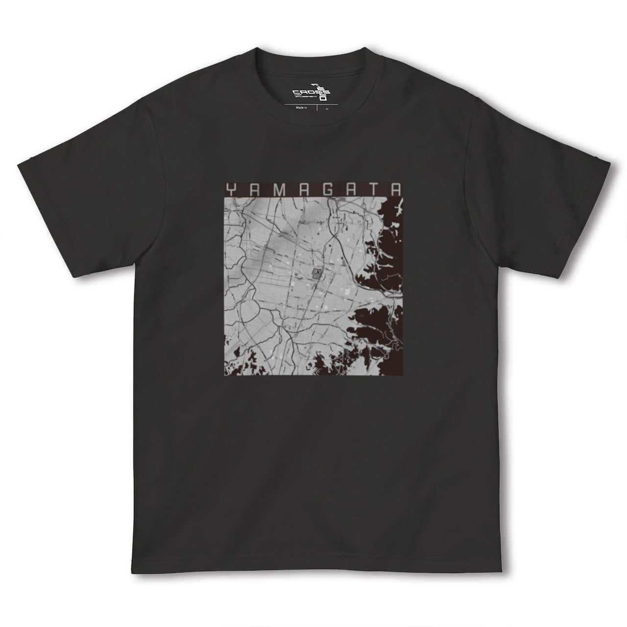【山形(山形県)】地図柄ヘビーウェイトTシャツ