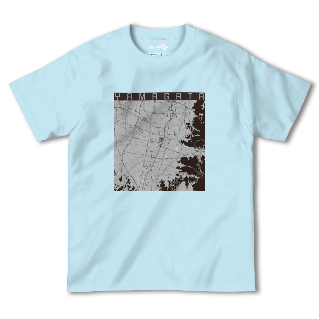 【山形(山形県)】地図柄ヘビーウェイトTシャツ