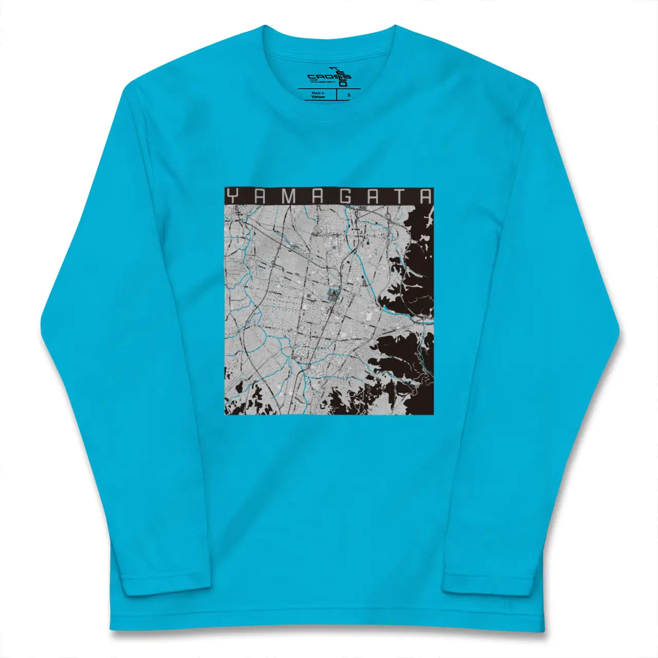 【山形(山形県)】地図柄ロングスリーブTシャツ