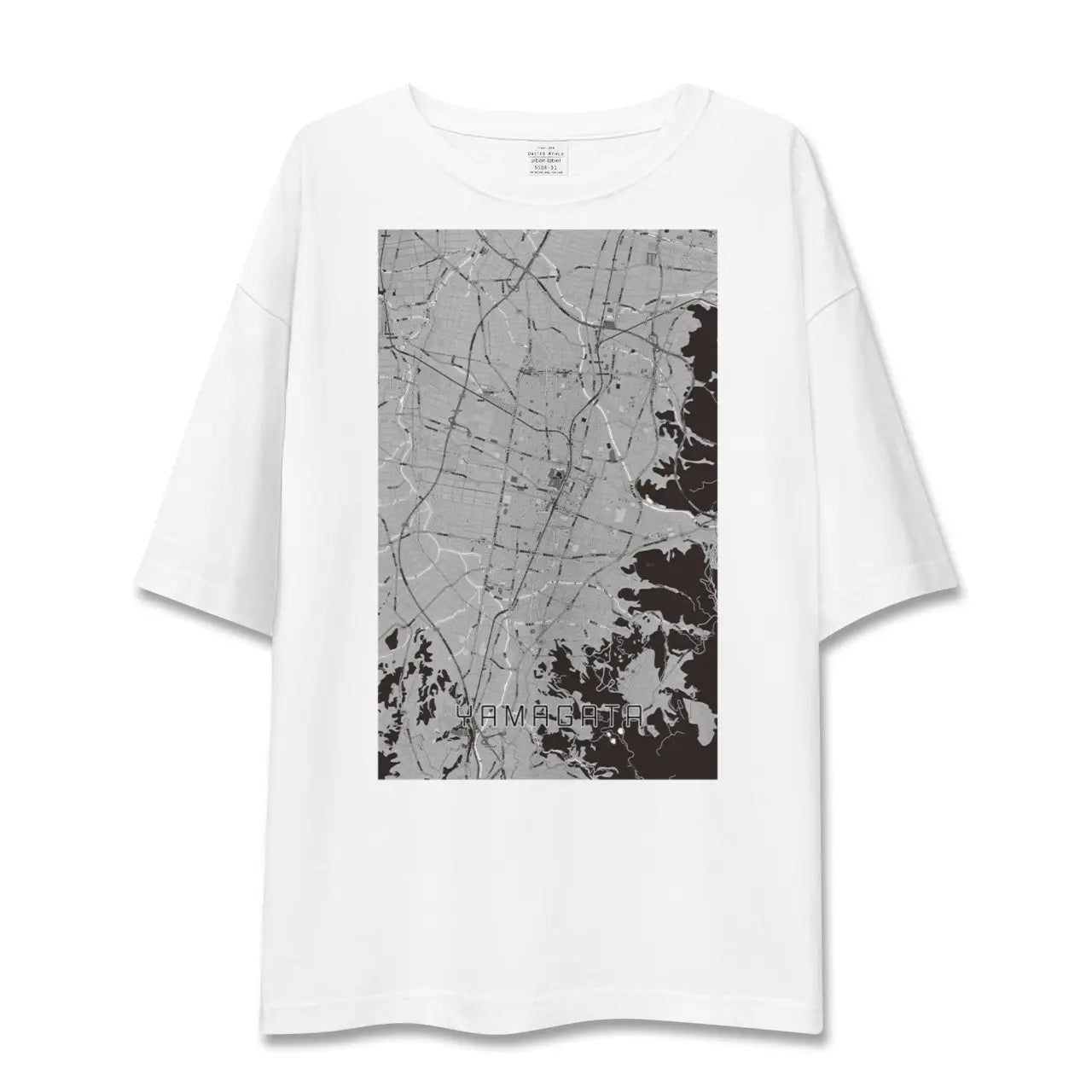 【山形(山形県)】地図柄ビッグシルエットTシャツ