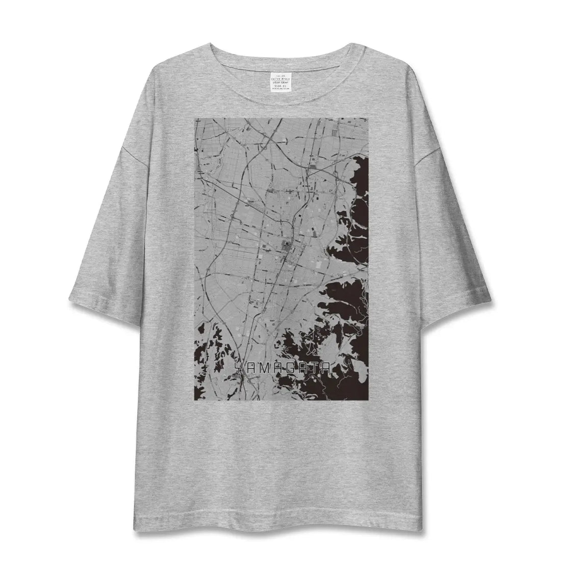 【山形(山形県)】地図柄ビッグシルエットTシャツ