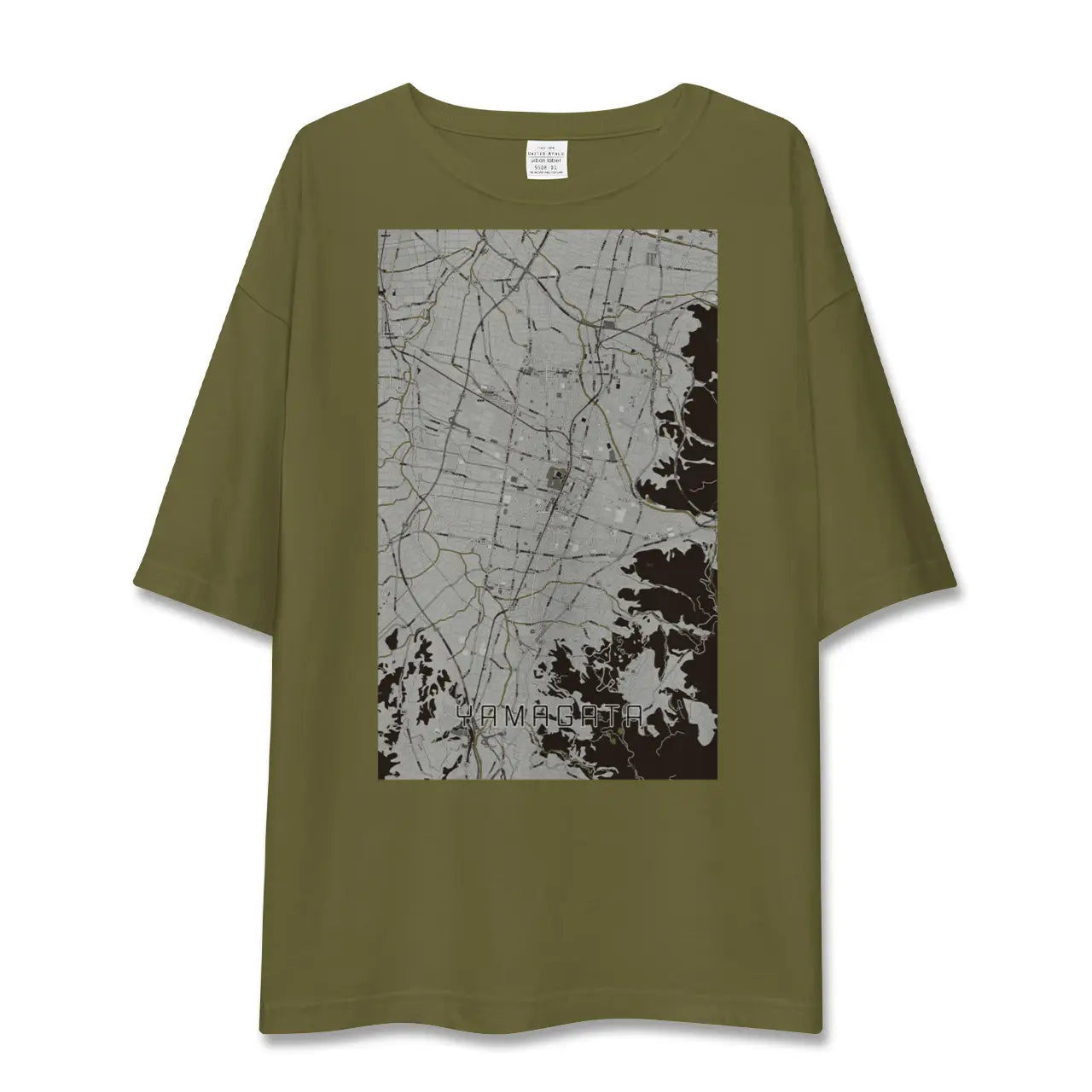 【山形(山形県)】地図柄ビッグシルエットTシャツ