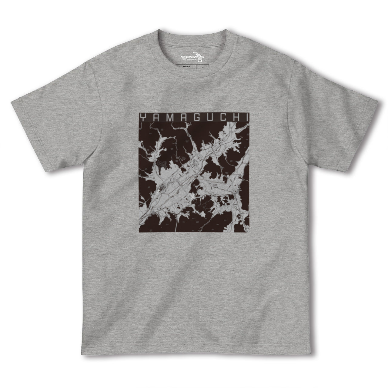 【山口(山口県)】地図柄ヘビーウェイトTシャツ