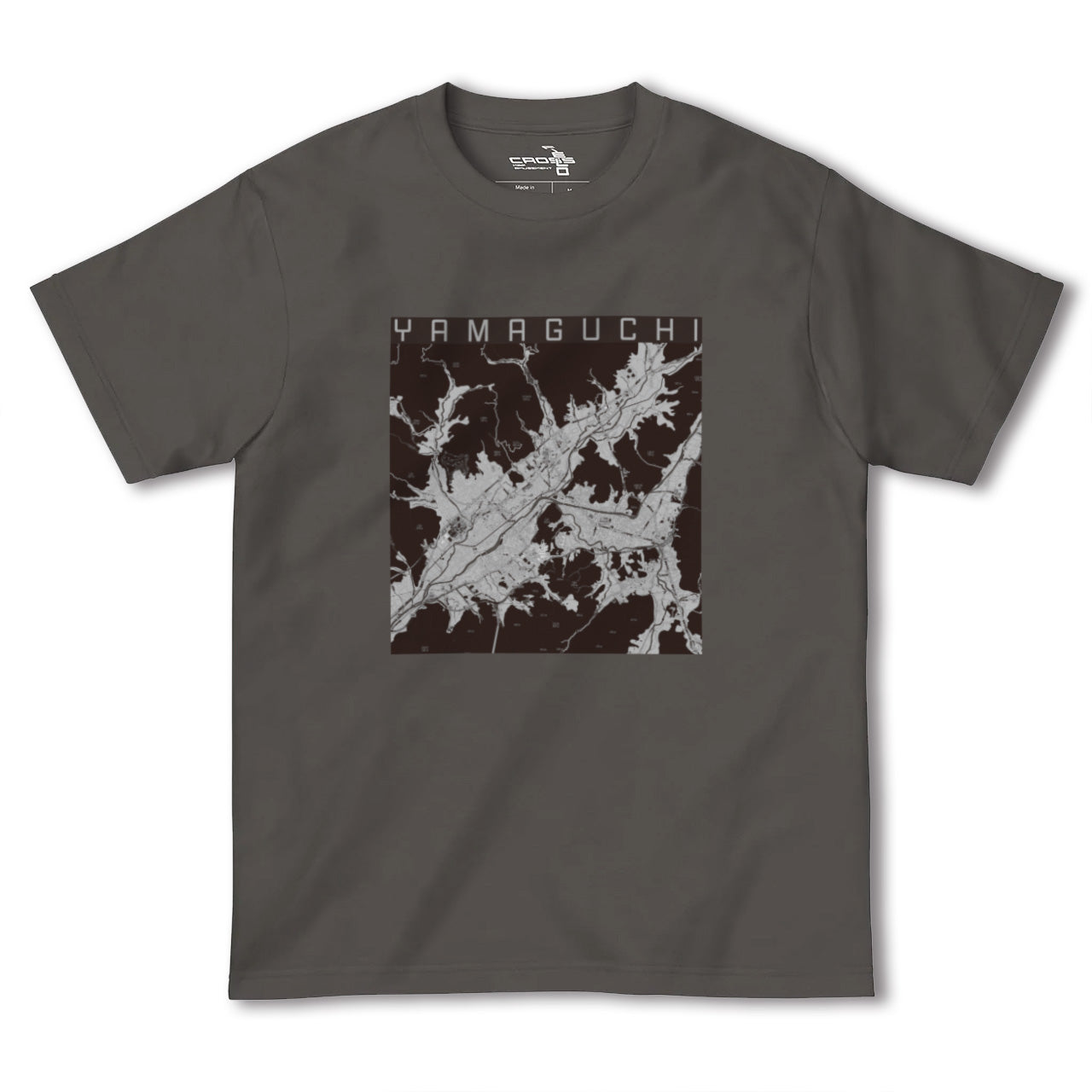 【山口(山口県)】地図柄ヘビーウェイトTシャツ