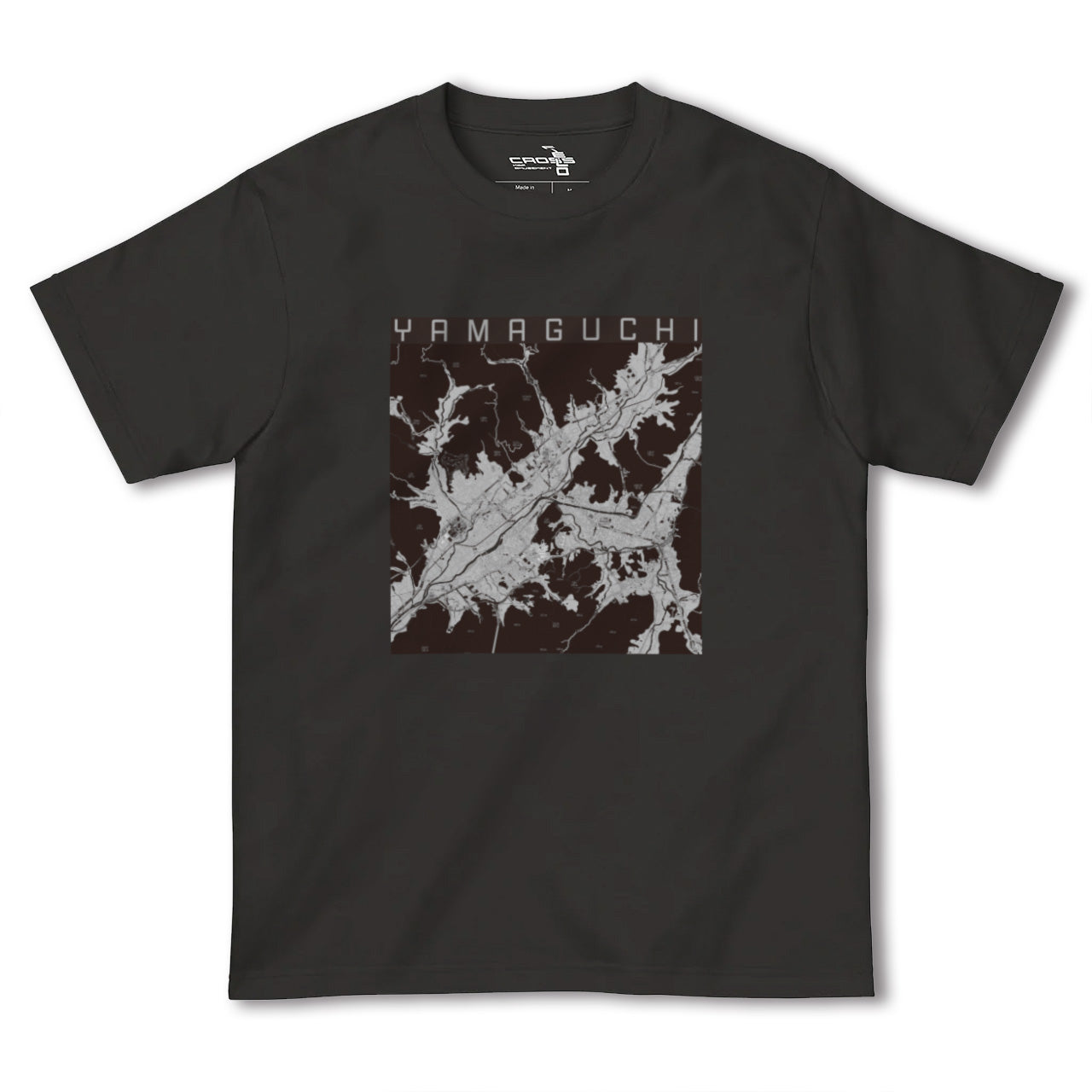 【山口(山口県)】地図柄ヘビーウェイトTシャツ