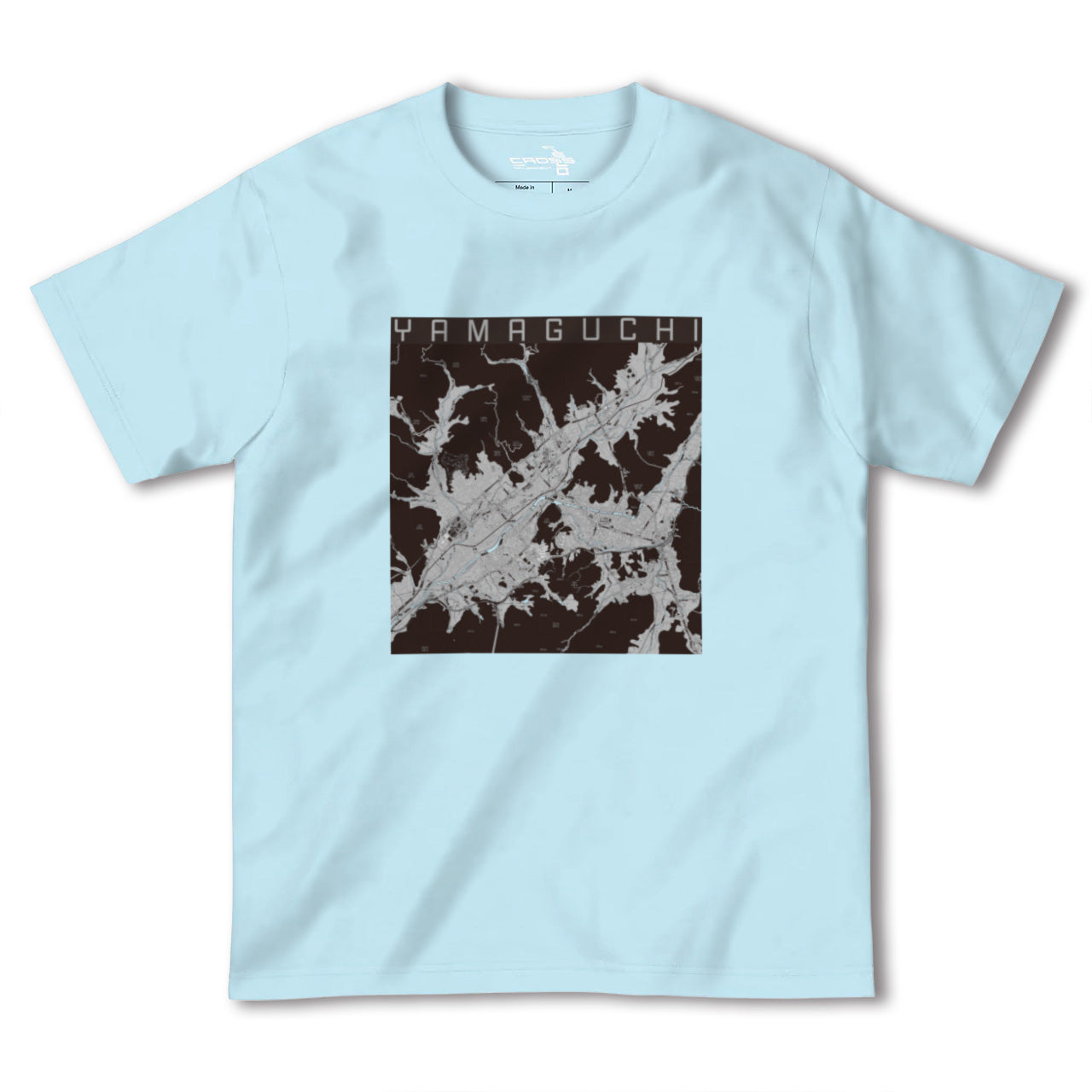 【山口(山口県)】地図柄ヘビーウェイトTシャツ