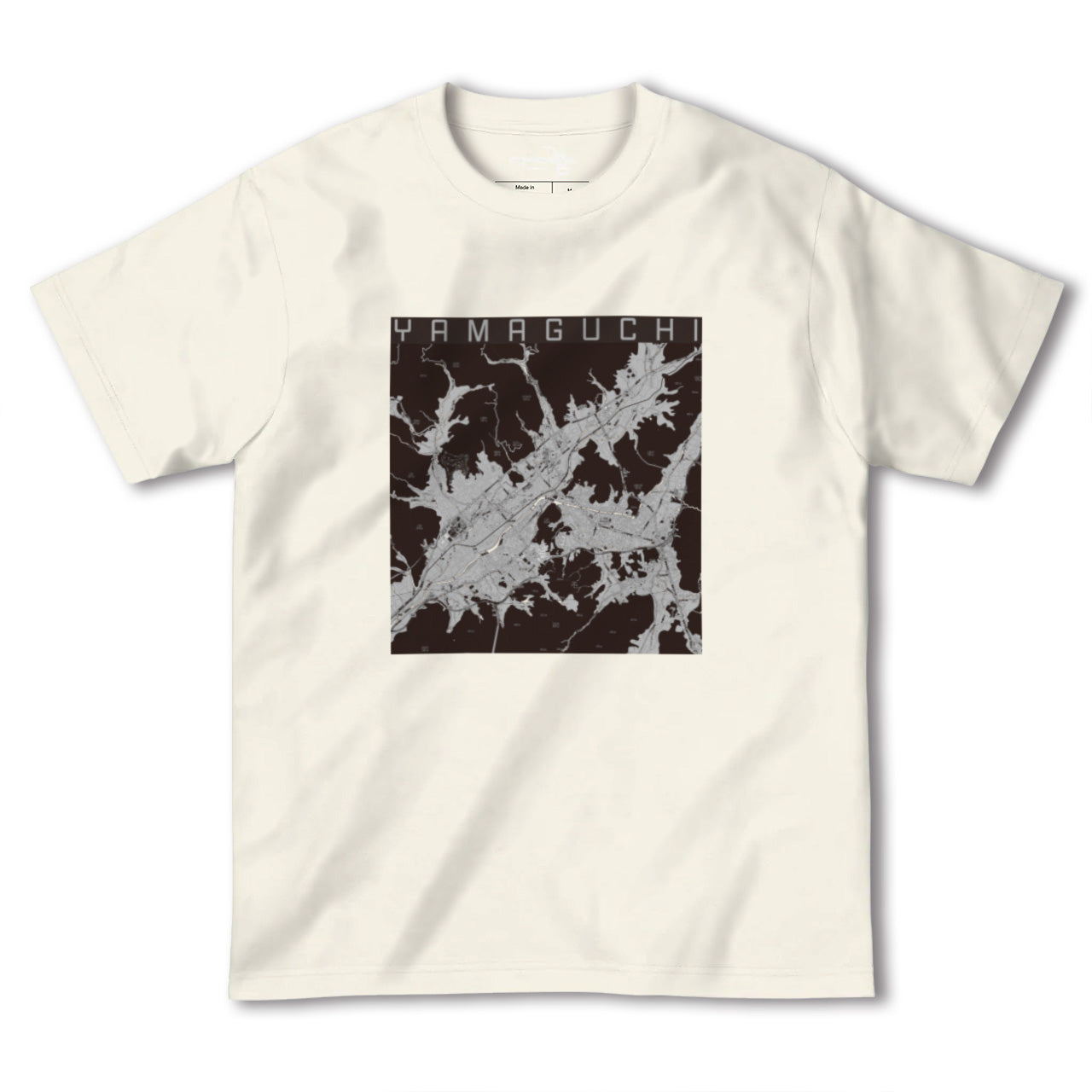 【山口(山口県)】地図柄ヘビーウェイトTシャツ
