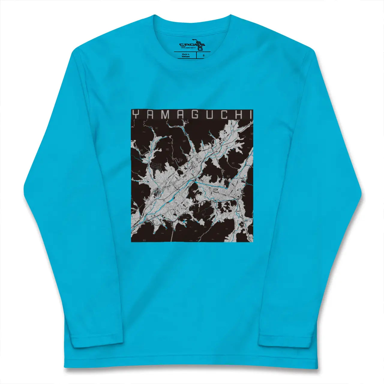【山口(山口県)】地図柄ロングスリーブTシャツ